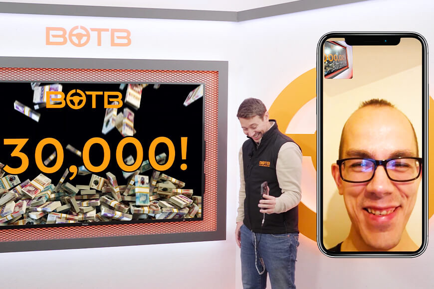 Mark wins $30,000 In Cash