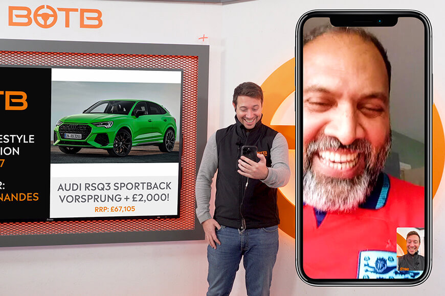 Joachim wins Audi RSQ3 Sportback Vorsprung + £2k