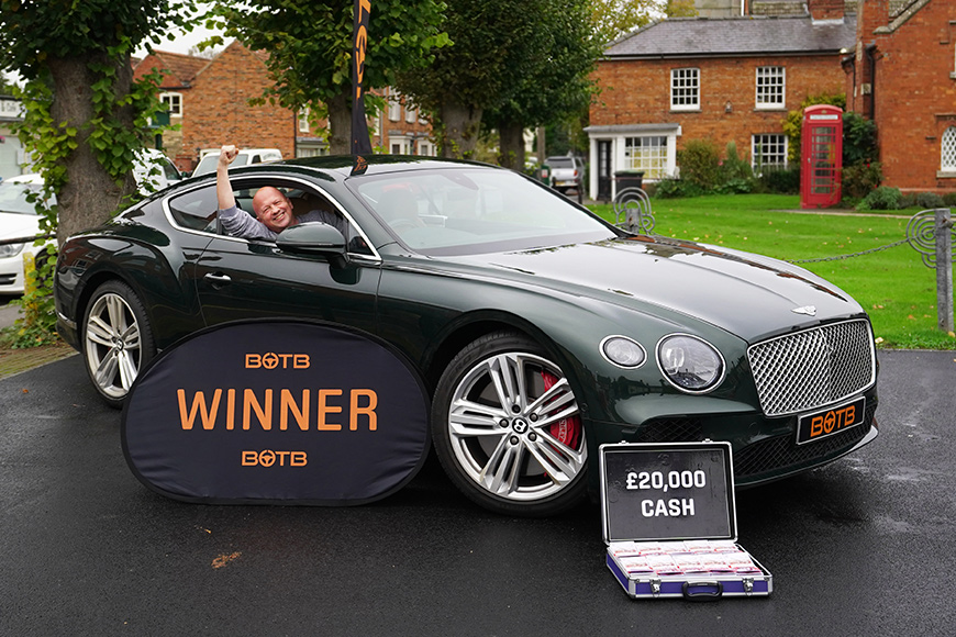 Stephen wins Bentley Continental GT W12 + £20k